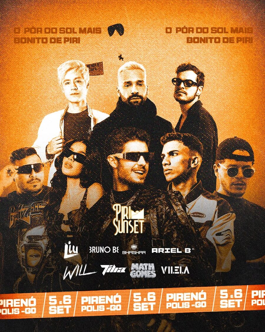 Arte oficial do evento Piri Sunset 4ª Edição, 05 e 06 de setembro de 2026